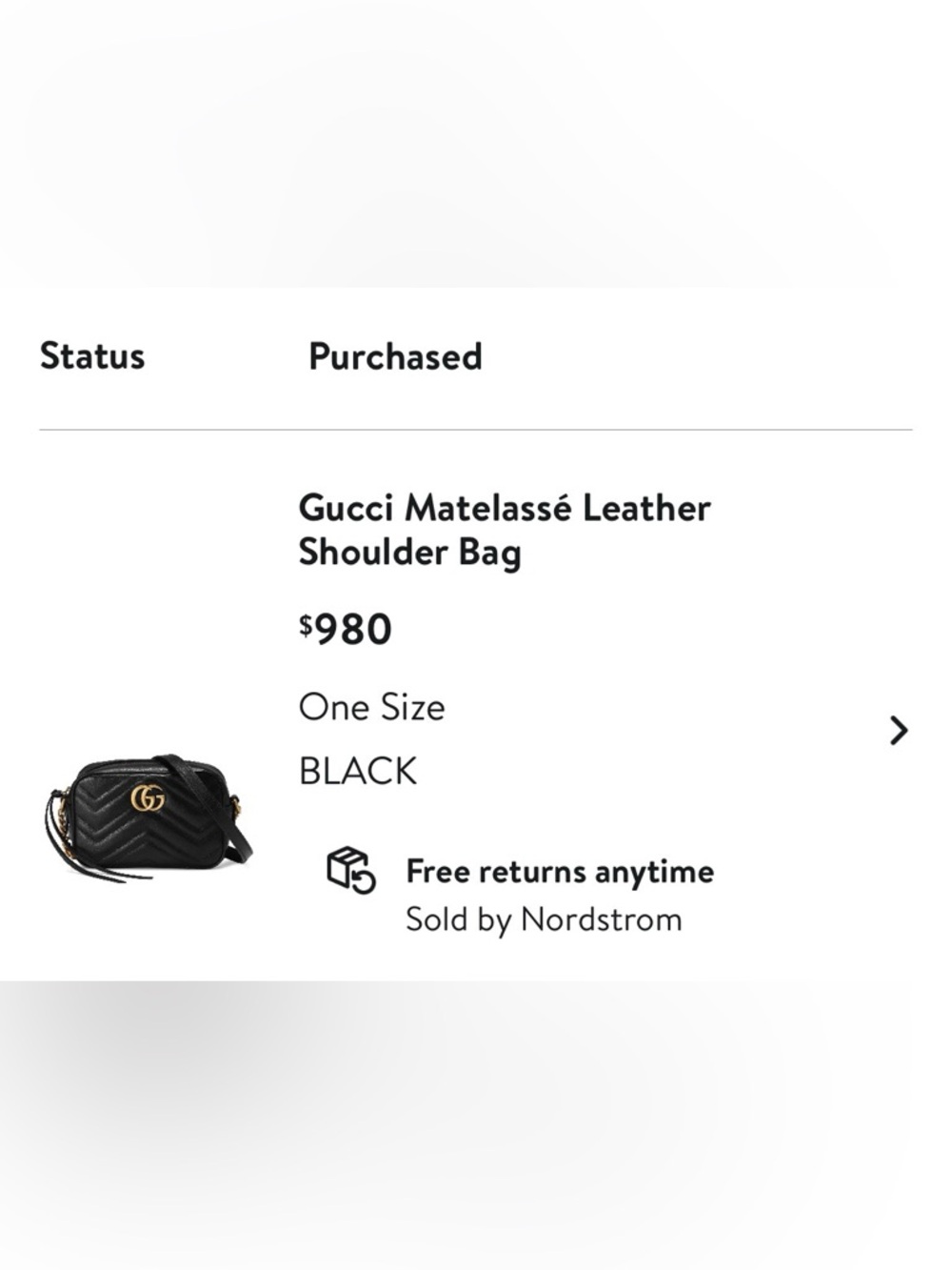 Gucci Black Quilted Leather Crossbody with Gold GG Hardware - Picture 8 of 8